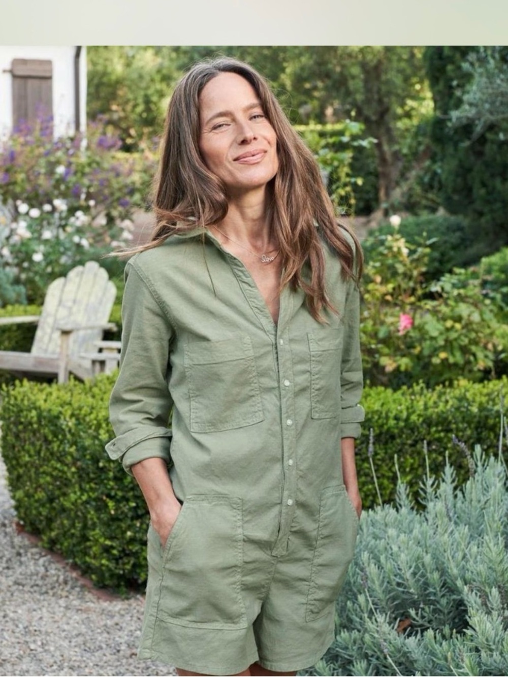 One Teaspoon Olive Green Utility Romper Jacket